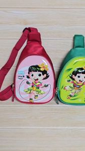 Túi đeo chéo KUN họa tiết 3D vải dù chống thấm kích thước 23cm