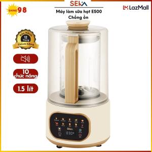 Máy Làm Sữa Hạt SEKA E500 - Chống ồn hiện đại Máy Làm Sữa Đậu Nành Các Loại Hạt - Máy chế biến thức ăn đa năng dung tích1.5 lít. Bảo hành tại Shine 98