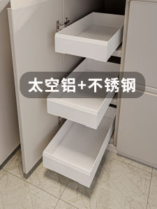 Kitchen Cabinet Pull out Shelves Super Deep Drawer Style Spice Organizer Rack Multi Layered Storage Basket for Kitchen