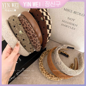 Yin Wei maillard bờm tóc nữ 2024 thời trang chất lượng cao mới rửa mặt Headband mùa thu và mùa đông thẻ tóc mũ