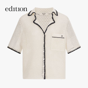 edition | Collaboration Summer New Embroidery Lace Hollow-out Knitwear