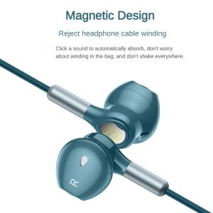 ZNW หูฟังหูฟังแบบมีสายเสียงรอบทิศทางชนิด C ใหม่หูฟังโทรหูฟังชนิดใส่ในหูหูฟังเอียร์บัดออกแบบตามหลักสรีรศาสตร์