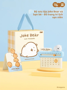 MAKETUBU | Lịch vạn niên để bàn hình gấu trang trí dễ thương đáng yêu tiện dụng
