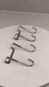 N.K. Home Creative Seamless Stainless Steel Double S Hooks Cabinet Door Back Type Hanger