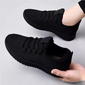 Defasilk | Lightweight Soft Sole Anti-Slip Work Shoes Black Spring Autumn