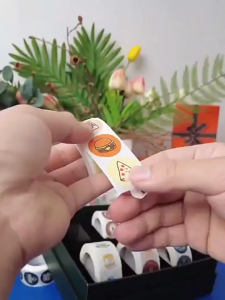 500pcs/roll Sticker Frozen Food Label Kemasan Makanan Beku Label Sticker Keep Refrigerated Diameter 38 cm