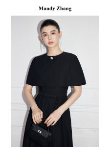 French Couture Black Rhinestone Short Jacket