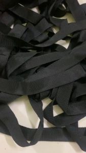 cuộn 1000g dây đai đen dây đai vằn bản 2.5cm làm dây đeo quai balo túi xách đa năng giá tốt