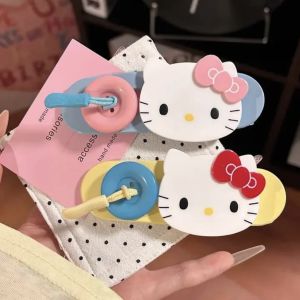 Large Size Cute Cartoon Button KT Duckbill Hair Clip Shark Fin Hair Clip Colorful One-Strand Grab Clip for Back of Head