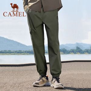 Camel Jeans ฤดูใบไม้ร่วงกางเกงกันน้ำสำหรับกีฬากลางแจ้งใหม่ชูดลำลองทอกางเกงกางเกงวอร์มสำหรับผู้ชาย