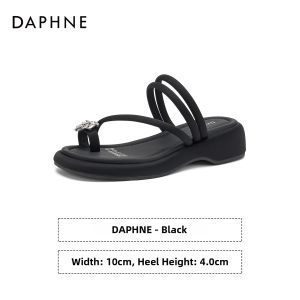 Daphne | Water Crystal Flat Open Toe Sandals
