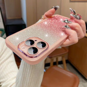 Fashion Bling Glitter Phone Case For iPhone Air 17 16 E 15 Pro Max 14 Plus 13 12 11 Shockproof Bumper Silicone Clear Back Cover