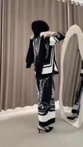 Maudy Set / Setelan Balon Viral / Setelan Rayon Terbaru / One set Lengan Balon