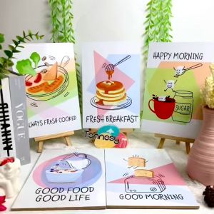 HIASAN DINDING DAPUR KITCHEN BREAKFAST MORNING 20x30CM PAJANGAN POSTER DEKORASI RUMAH WALL DECOR POSTER