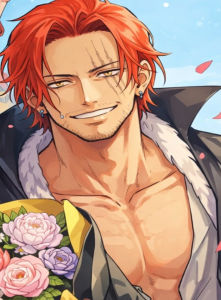 Bandai | Bộ Tranh Sơn Dầu One Piece Shanks - Tranh Tô Màu Theo Số Theo Phong Cách Anime Trang Trí Tường Phòng Khách Phòng Ngủ Trang Trí Nhà Hiện Đại Không Khung Món Quà Hoàn Hảo