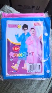 Jas Hujan Anak Eva Bahan Tebal / Raincoat Kids Korea SD SMP