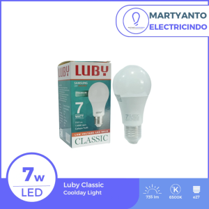 Lampu LED Luby Classic 07 Watt Warna Putih