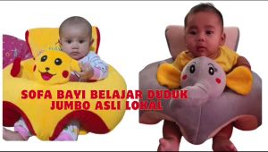 Sofa Bayi Jumbo Lucu | Sofa Bayi Motif Hewan | Sofa untuk Belajar Duduk Bayi Anak LOKAL