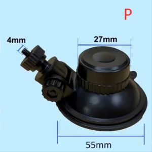 Giá đỡ camera hành trình cho xe hơi ô tô có giác hút xoay ốc kết nối 4mm (mẫu P) hít kính
