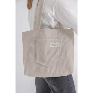 NEW!! Totebag corduroy zipper pocket model shirt | by carn |
