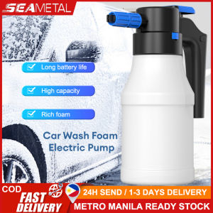 SEAMETAL 1.5L Car Wash Foam Sprayer Rechargeable Electric Foam Pump High Pressure Car Wash Spray Bottle Car Shampoo Cannon for Cars Gardening