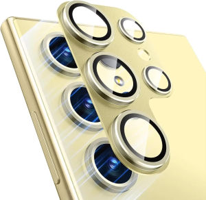 Metal Tempered Glass Camera Protector For Samsung Galaxy S26 S25 Ultra S24 S23 Plus Full Cover Aluminum Alloy Lens Protector Cap