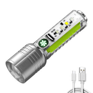 MOJOYCE XHP50 LED Handheld Lamp 500mAh 250LM Portable Flashlight Type-C USB Rechargeable IPX4 Waterproof for Camping Banknote Verification