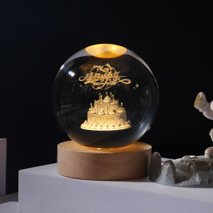 Creative Crystal Globe Night Light Decorative Desktop Cartoon Gift