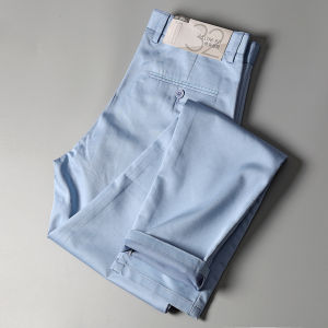 Quần Dài Nam Ống Đứng Mỏng Co Giãn Thường Ngày Mùa Xuân Thu Quần Dài Đi Làm Bằng Vải Lụa 29 Ngày Chất Lượng Cao