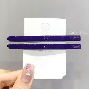 Cute Jelly Color Hair Accessories: Long Forehead Clip Pair & Simple Base Headwear