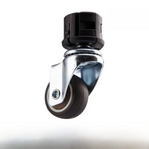 Portable Shopping Cart Wheels Multifunctional TPR Wear-resistant Metal Bracket Non-slip Universal with Brake Household Storage Tools