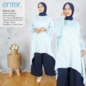 SETELAN CELANA MORIS SET LD 110 XL XL BAHAN RAYON DIAMOND MIX CRINCLE AIRFLOW By ENTER SETELAN PAKAIAN JUMBO PAKAIAN JUMBO
