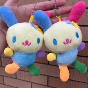 Bandai | Japanese Cute Usahana 10cm Colorful Plush Toy Pendant Cartoon Doll Keychain Backpack Decoration Doll Toy Gift