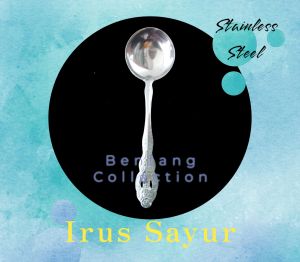Sendok Kerang Prasmanan Irus Sayur Stainless.