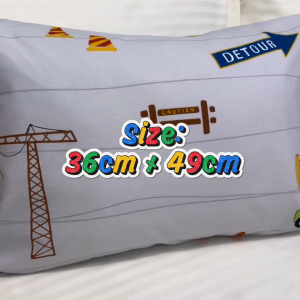 Jean Perry - Novelle Fun Land 1pc Pillowcase (KIDS size) - Cotton Non-Iron 900TC