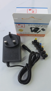 ME 2A Universal AC DC Power Adapter 3V 5V 6V 7.5V 9V 12V Multi Voltage Charger with 6 Tips for Router LED Speaker