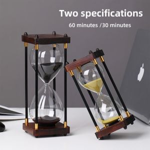 [Warrior2] Colorful Kids New Gift Timer Glass Decor Clock Minutes Hourglass Sand Home Hour Sand Timer Hourglass 30/60 Timer Hourglass Timer