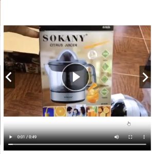 Máy vắt cam SOKANY JE-6230 dùng điện CHÍNH HÃNG dung tích 700ml Máy vắt cam tự động
