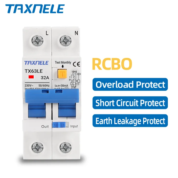 Circuit breaker 3 phase 4 wire 380V 32A, 63A overload protection