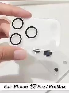1PCS For IPhone 17 Pro Max Air Full Cover 3D Matte Camera Protector Back Lens Protective Glass Hardness Anti-Scratch High