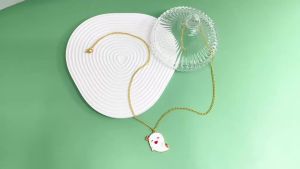 Bandai | Mặt Dây Chuyền Men Hình Ma Nhỏ Dễ Thương Hu Tao Phụ Kiện Thời Trang Dành Cho Bé Gái Quà Tặng Cosplay Tinh Tế Từ Phim Hoạt Hình Phương Tây
