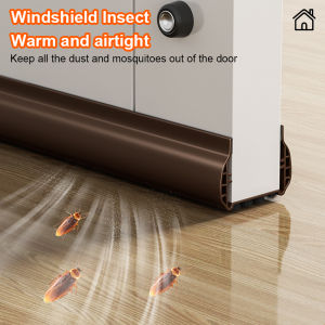 Door Bottom Seal Soundproof Strip Flexible Door Sealing Strip Mute Diy Cutting Door Draft Stopper Noise Reduction Insect-Proof Waterproof Seal Strip