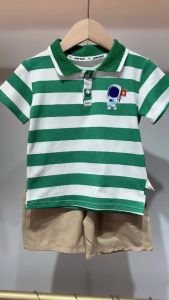 baju kaos anak anak laki laki korea imut Lengan pendek atansan anak perempuan Set dua potong katun pakaian setelan