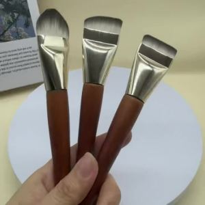 1/2/3pcs Ultra Thin 3 Styles Head Foundation Brush One Line Design Liquid Base Makeup Mask Face Makeup Tool