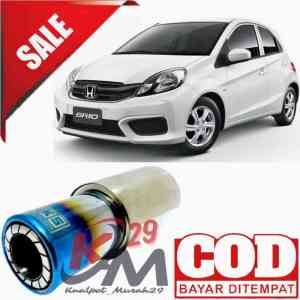 KNALPOT MOBIL SUARA BASS ADEM HKS SEDET BIRU UNTUK SEMUA JENIS MOBIL MANUAL DAN MATIC INLET 2 INCI
