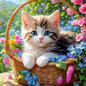 HUACAN Cat Flower Diamond Mosaic Novelties 2026 Daisy Floral Animal Picture Rhinestones Diamond Painting Handicrafts Home Decor