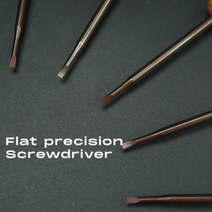 Harden 5Pcs 1.4 2.0 4.0 X 50mm Flat Precision Screwdriver *The head is made of high class CR-V *The handle is made of ABS plastic and the cap can spin easily *Easy operation