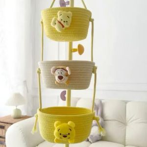 TENGXUAN | Cute Cartoon Cotton Rope Storage Basket