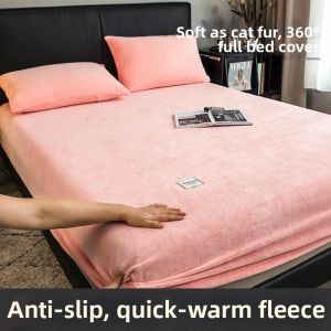 Warm Flannel Bed Cover For Mattress Protection