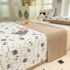 Anti-slip Thickened Washed Cotton Bed Cover Set